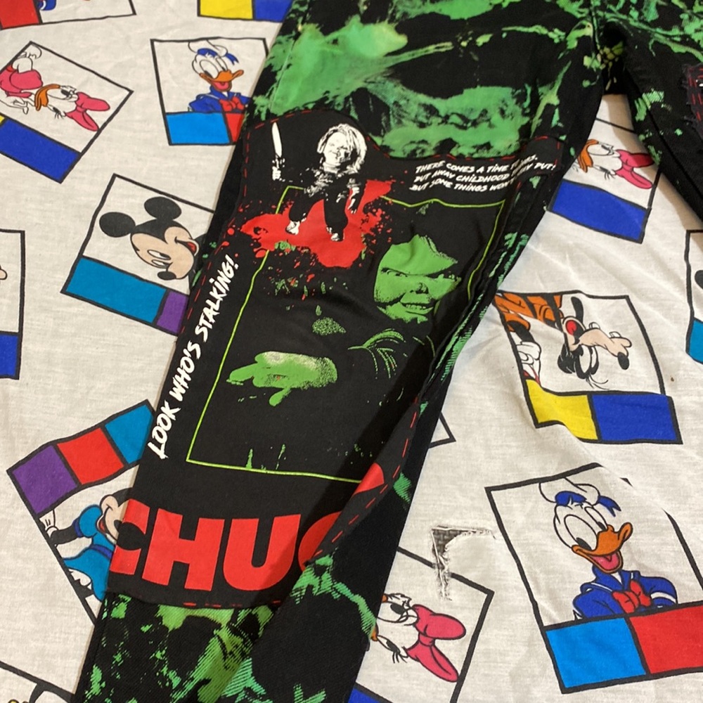 Patchwork Dyed Custom Jeans - image 3